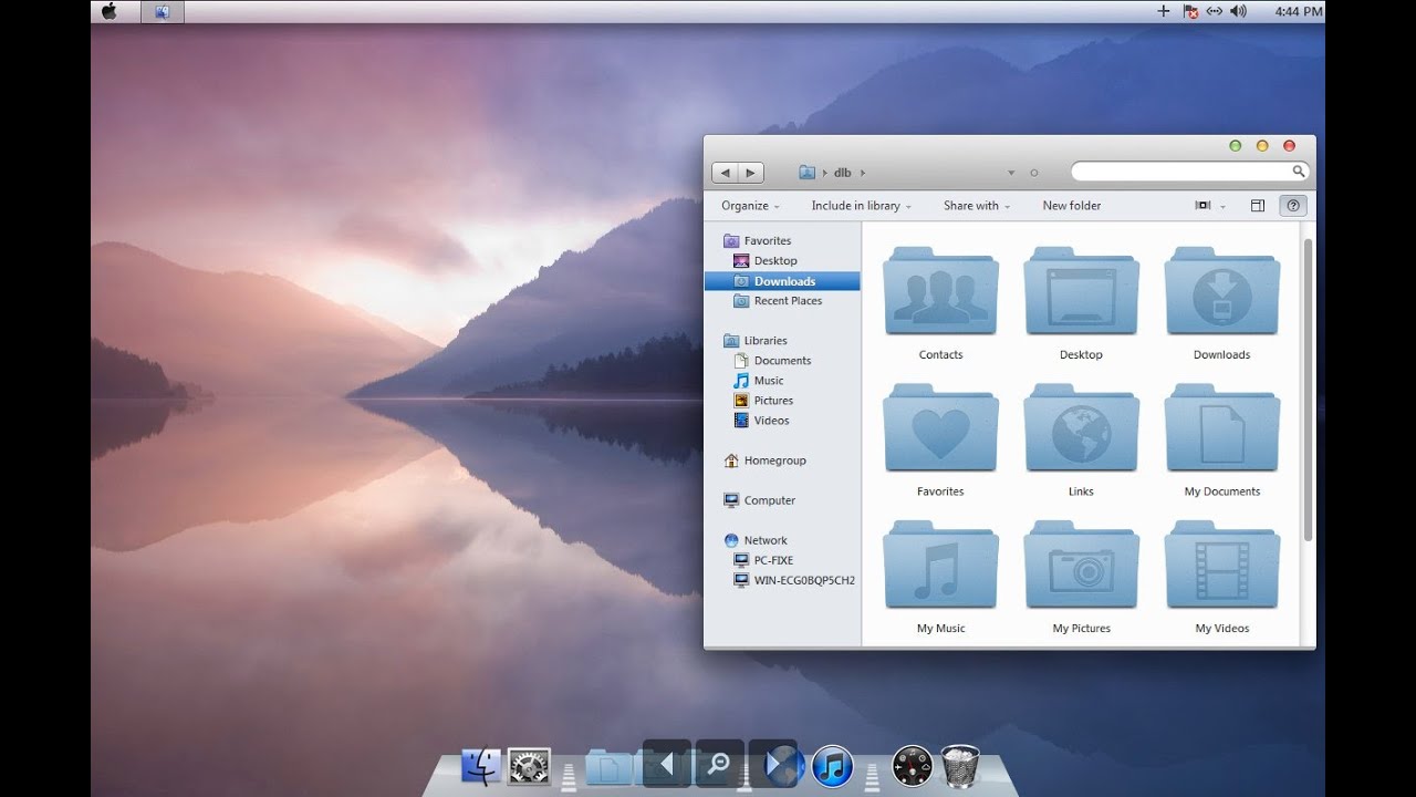 mac os theme for windows 7